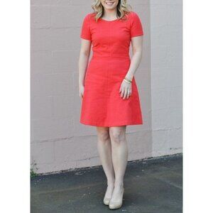 J. Crew Papaya Coral Soft Cotton Dress $98